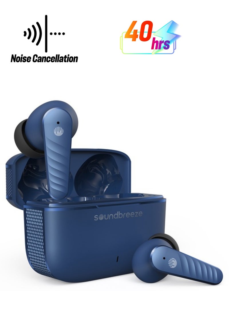 Soundbreeze - SEEKEN Soundbreeze Wireless Bluetooth Earbuds - Blue | 40 Hours Playtime | Compatible with iPhone and Samsung | Premium Design | High-Quality. - Image 1