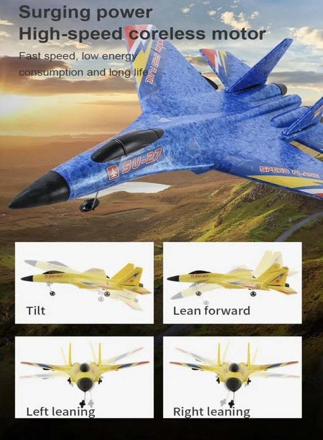 KIDSZILLA Remote Control Airplane 2.4 GHZ Glider Rc Plane, 2 CH Easy to Fly Remote Control Fighter Jet, Epp Foam Rc Aircraft with Automatic Balance Gyro for Kids/Adult-3 - Image 5