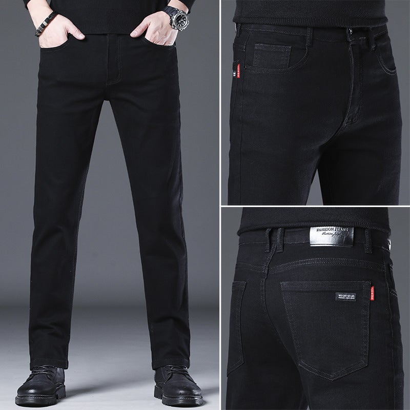 Unisex Classic Denim Jeans Loose Fit Daily Outdoor Wear - Image 1
