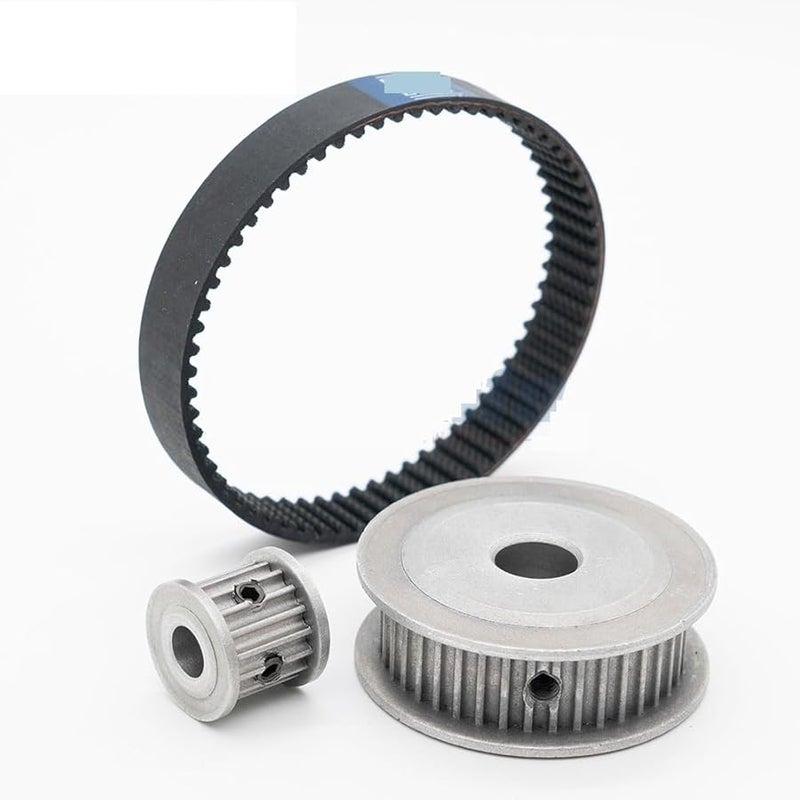 3M HTD Timing Pulley Set 20T 40T Bore 8mm 6mm Width 15mm Belt Perimeter 270mm - Image 2