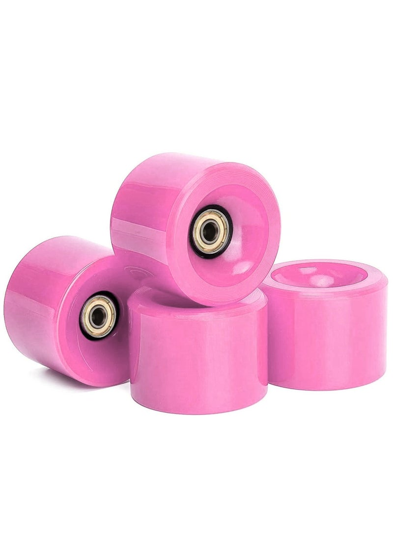 Generic 60x45MM 78A Skateboard Wheels With Bearings 4PCS With T-Tool, Light Pink  - Image 2