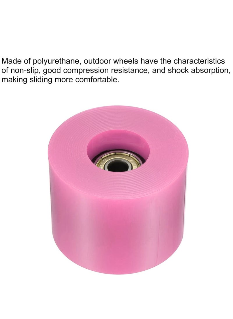 Generic 60x45MM 78A Skateboard Wheels With Bearings 4PCS With T-Tool, Light Pink  - Image 4