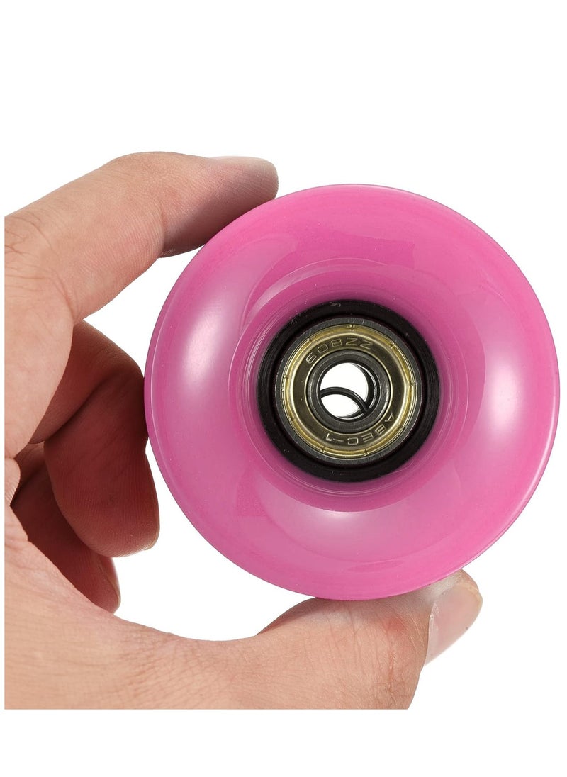 Generic 60x45MM 78A Skateboard Wheels With Bearings 4PCS With T-Tool, Light Pink  - Image 3