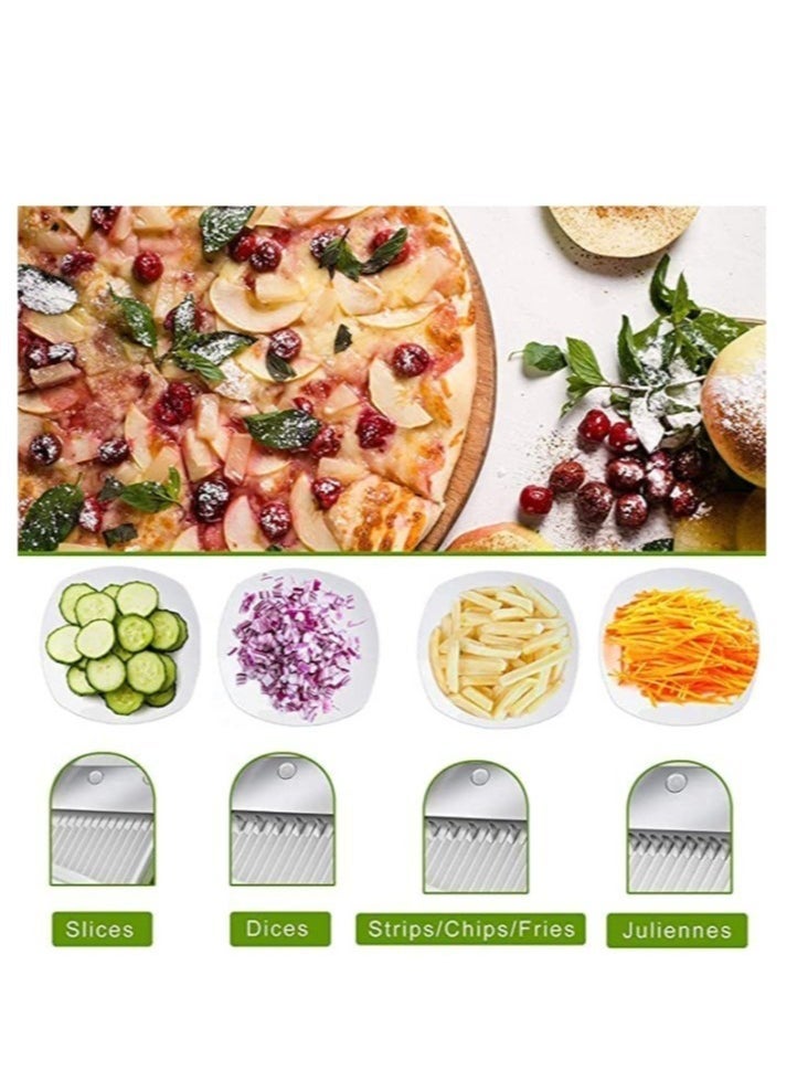 BGM Adjustable Slicer,slicer vegetable cutter，Mandoline Slicer,Vegetable Slicer, Food Chopper,Vegetable Cutter,Quick Dicer Fruit French Fry  - Image 5