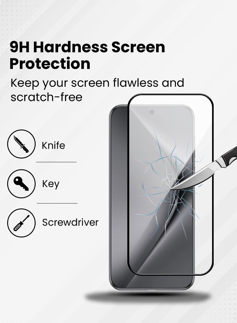 MUDISO Screen Protector For Huawei Pura 70 Pro 6.8 Inch 9H Hardness Tempered Glass Film, Bubble Free Easy Installation, Full Coverage, Anti Scratch And Touch Sensitive - Image 3