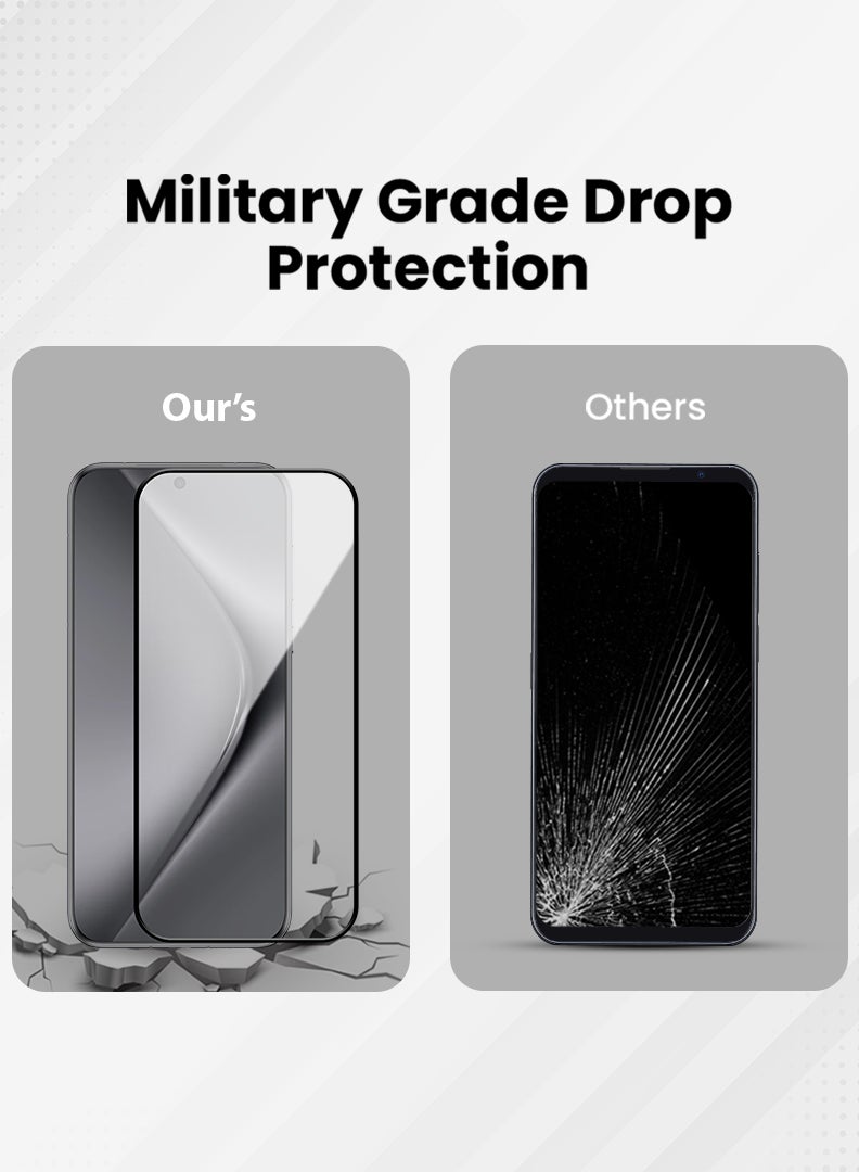 MUDISO Screen Protector For Huawei Pura 70 Pro 6.8 Inch 9H Hardness Tempered Glass Film, Bubble Free Easy Installation, Full Coverage, Anti Scratch And Touch Sensitive - Image 4