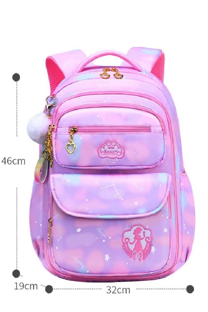 MQ Waterproof Children's School Bag, New Elementary School Backpack, Cute Colorful Bags for Girls, Princess School Bag - Image 3