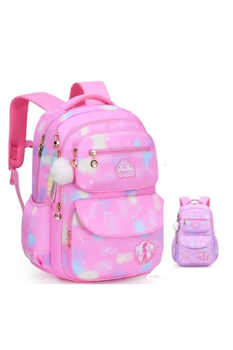 MQ Waterproof Children's School Bag, New Elementary School Backpack, Cute Colorful Bags for Girls, Princess School Bag - Image 1