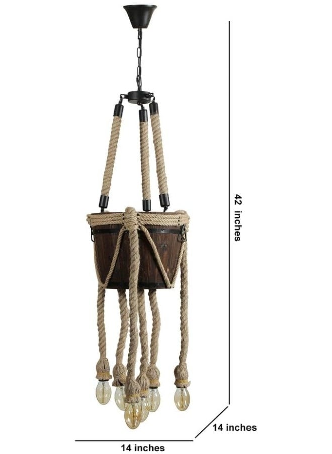 Generic Chandelier Vintage style pendant lamp which offers beautiful ambient lighting.  - Image 5