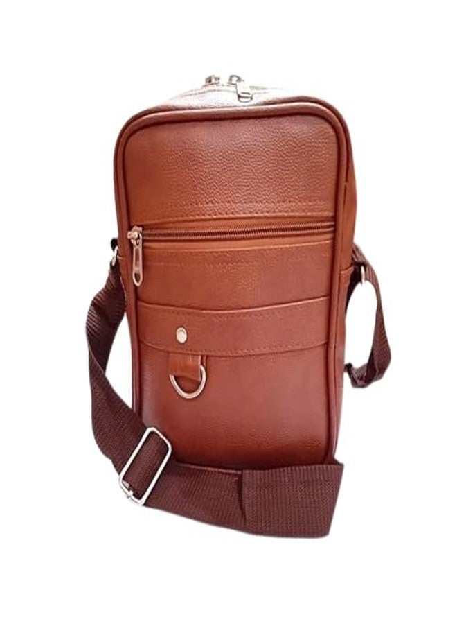 Dira Large Canvas Storage Bag with Zipper & Handles + Brown Faux Leather Sling Bag Combo | Ideal for Travel, Home Storage & Daily Use - Image 5