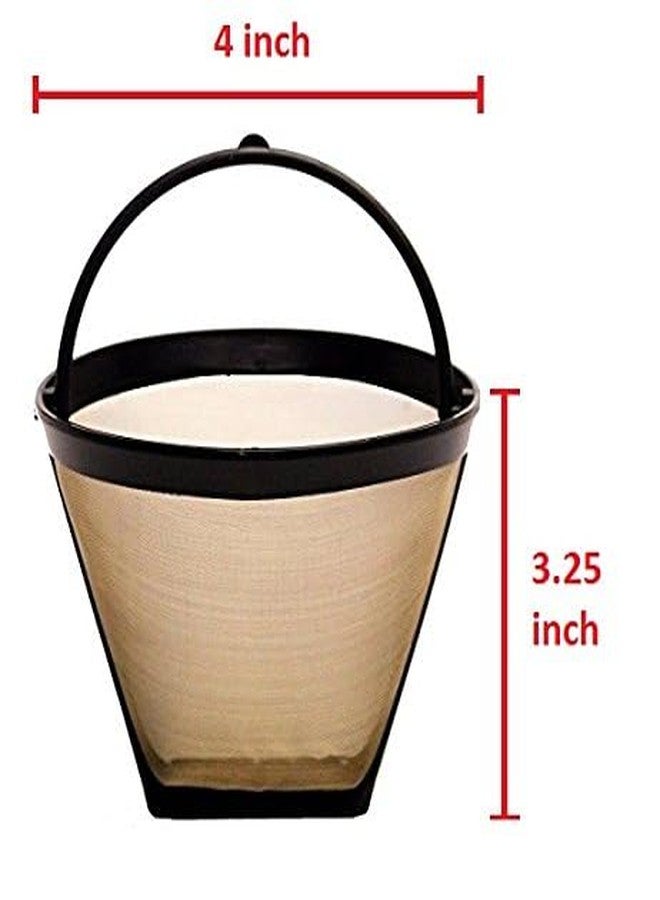 GoldTone Reusable Cup No.2 Cone Coffee Filter Permanent Coffee Plastic Filter- Size 4 - Image 3