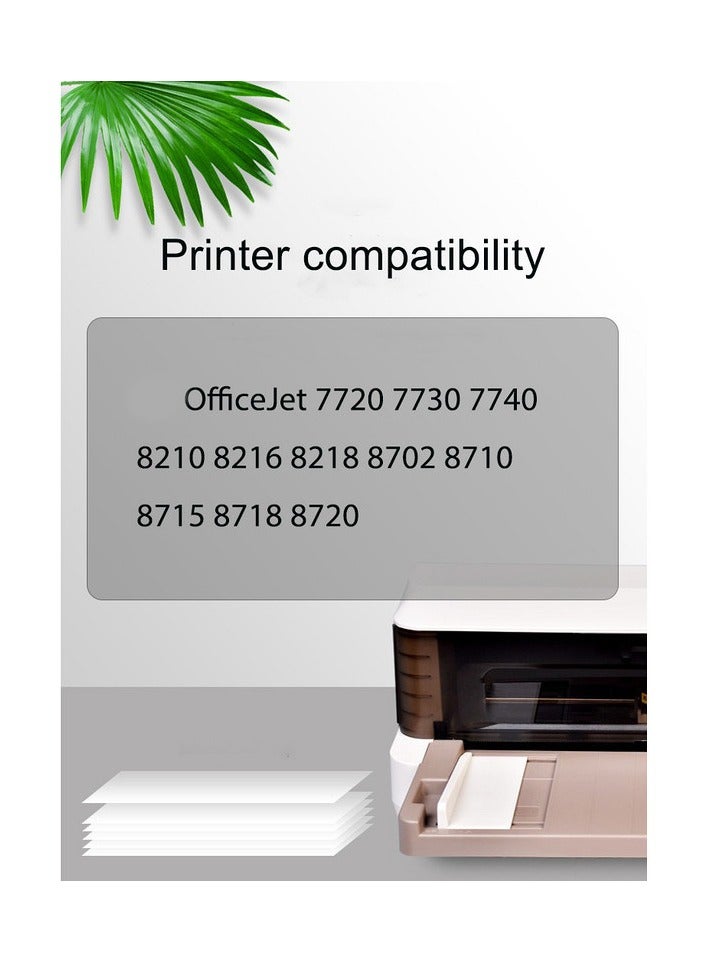 953XL 953 XL 4 Multi-Pack (Black XL and C/M/Y) Compatible Ink Cartridge Replacement with Advanced Chip Technology for Officejet pro 7720 7730 7740 8710 8715 8720 8725 Printers - Image 3