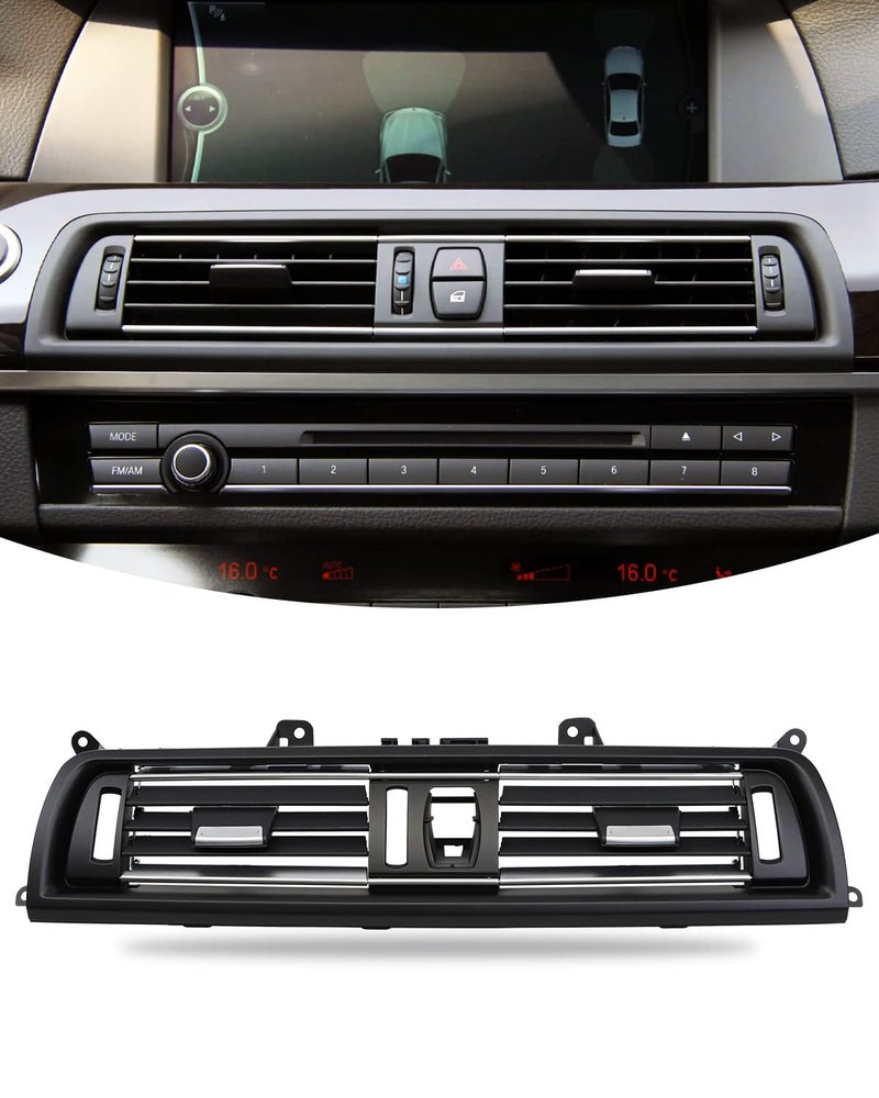 Upgraded Front AC Vent Replacement for BMW 5 Series F10 F11 520 523 525 528 530 535 550 20102016 Console Center AC Vent Panel Replacement Parts for BMW 6 Series F12 F13 630 635 640 645 650 20112018