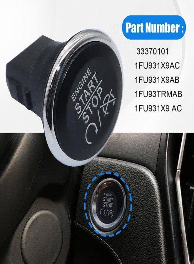 NLQR Push Start Button fit for Dodge Challenger Durango Grand Caravan fit for Jeep Grand Cherokee Commander fit for Chrysler 300 Town and Country fit for Ram C/V Push To Start Ignition Kit 1FU931X9AC - Image 4