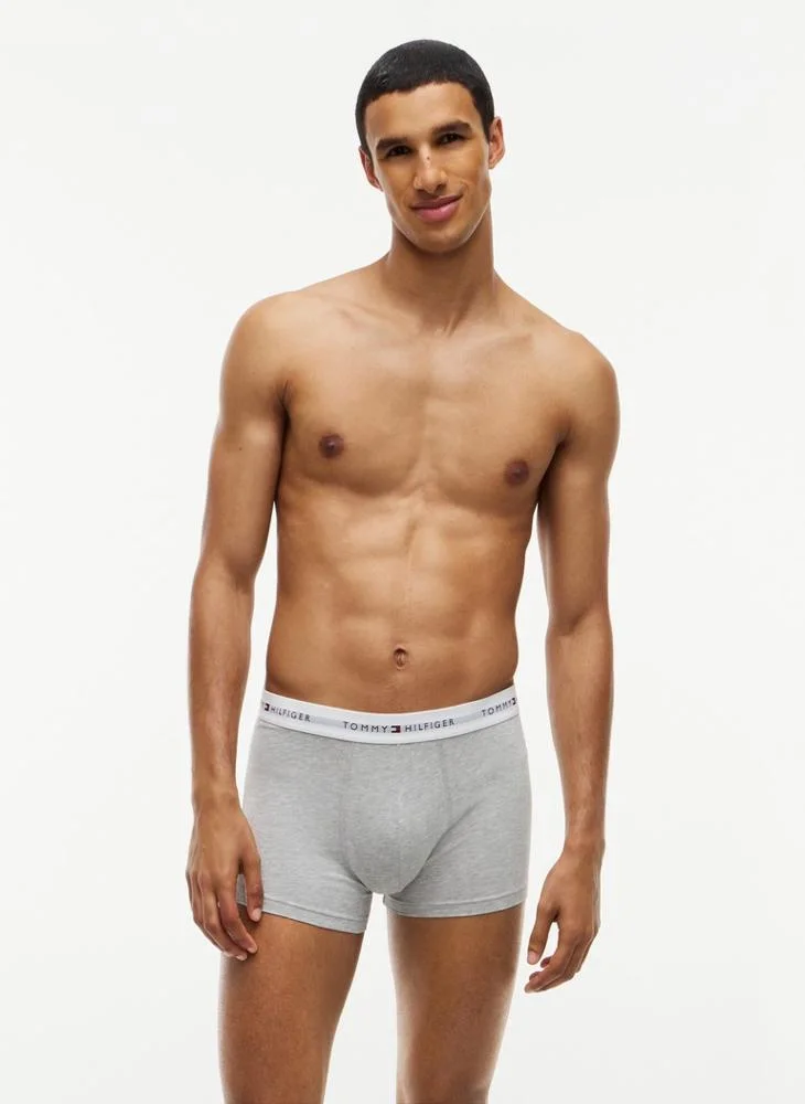 Tommy Hilfiger  3-Pack Signature Logo Waistband Trunks for Men | Best Price UAE