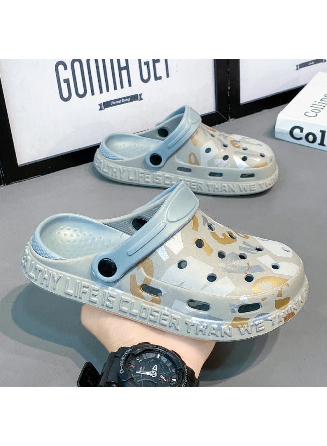 سمر صنادل كروكس صيفية للأطفال أولاد، صنادل منزلية في الهواء الطلق مقاومة للانزلاق بنعل ناعم، صنادل شاطئية كبيرة للأطفال، صنادل داخلية للأطفال - Image 4