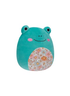 Squishmallows 7.5 بوصة ضفدع روبرت البامبو الصغير باللون الأكوابي ببطون مزهرة مرخص رسميًا من كيلي توي لعبة دمى ملونة ناعمة هدية للأطفال البنات والأولاد قابلة للغسل والضغط لعبة ممتعة لجميع الأعمار  - Image 2