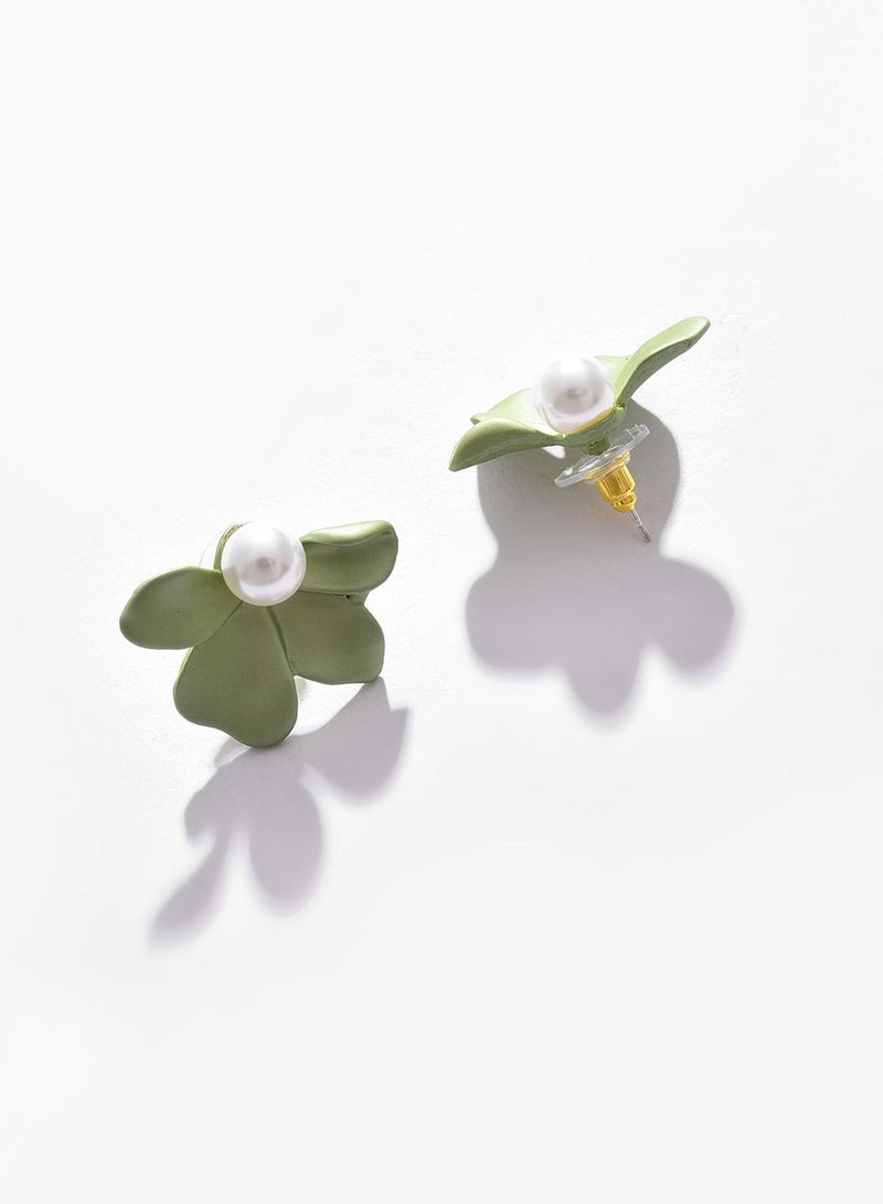SOHI Petal Artificial Stud Earring Jewellery - Image 2