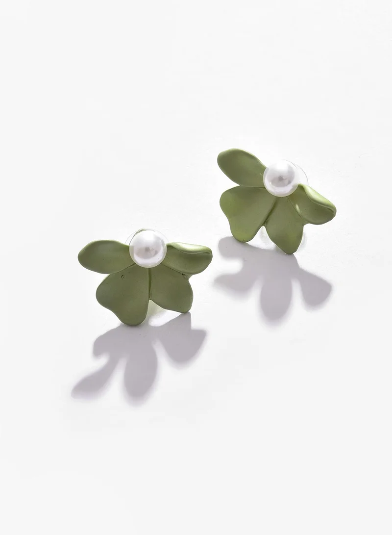 Sohi  Petal Artificial Stud Earring Jewellery for Women | Best Price UAE