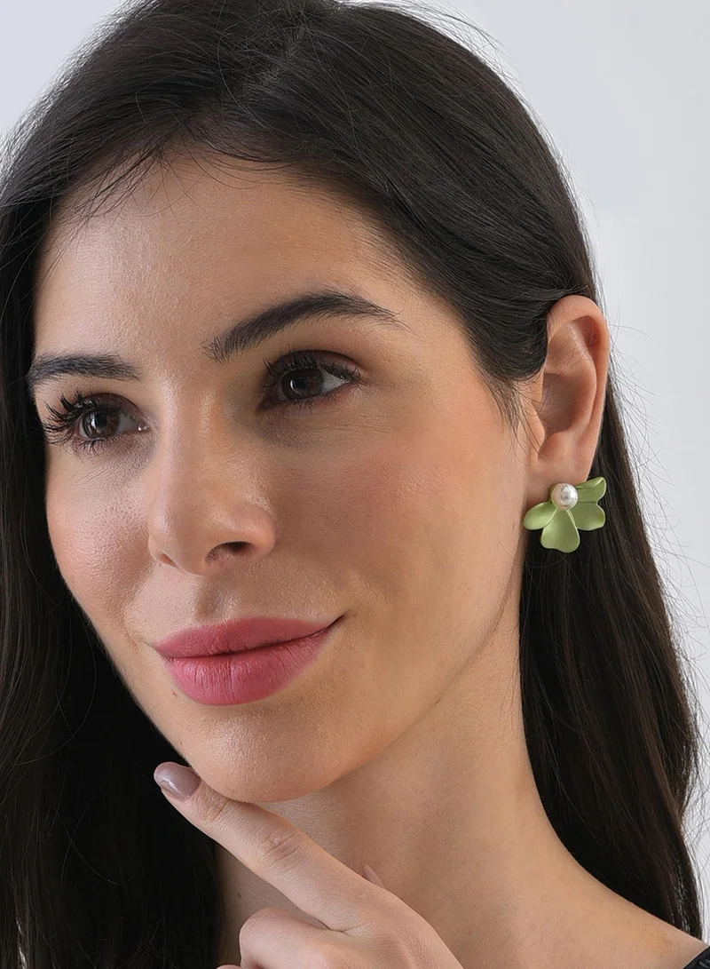Sohi  Petal Artificial Stud Earring Jewellery for Women | Best Price UAE