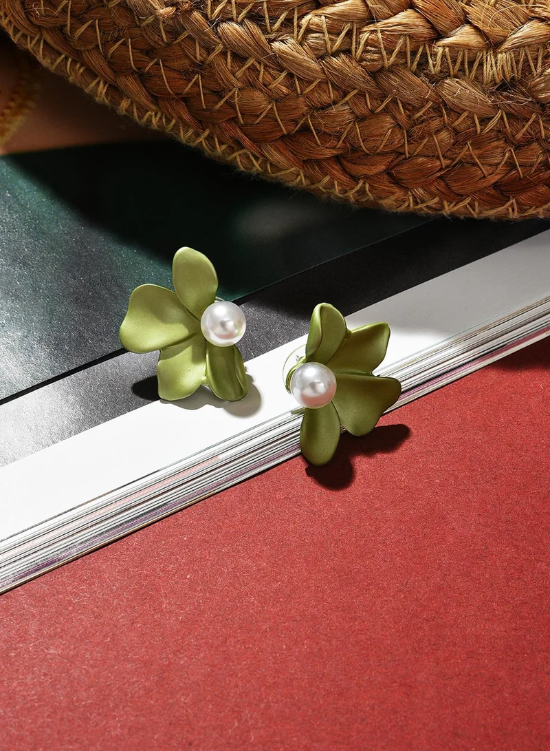 Sohi  Petal Artificial Stud Earring Jewellery for Women | Best Price UAE