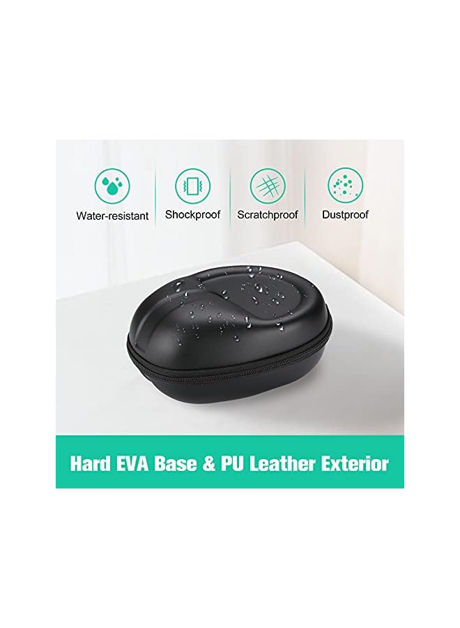 Procases Hard Shell Headphone Case For Sony Beats Bose Jbl Maxell Panasonic Audio Technica And More Travel Carrying Bag With 2 Earpad Covers Father’S Day Gift –Black - Image 3