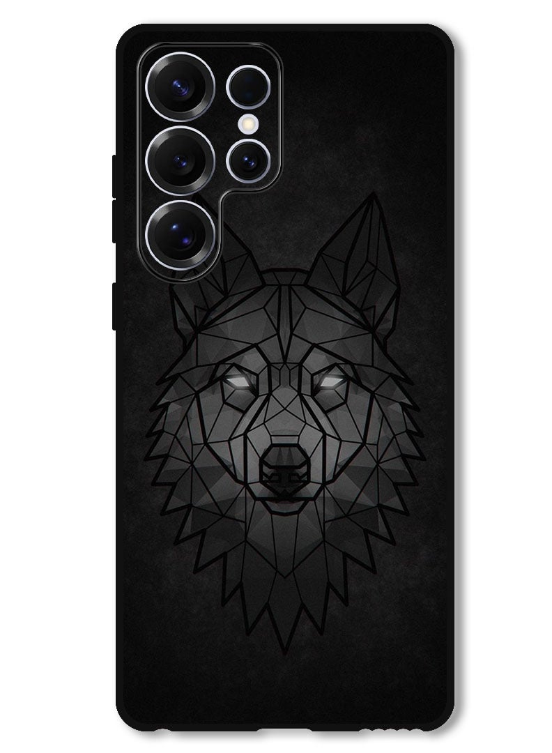Theodor Protective Case Anti Scratch Shock Proof Bumper Cover For Samsung Galaxy S25 Ultra Wolf Abstract - Image 1
