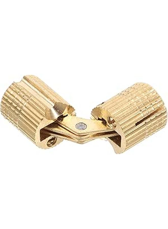 Brass Concealed Hinges 12mm Hidden Cabinet Hardware For Wooden Doors Jewelry Boxes - Image 1