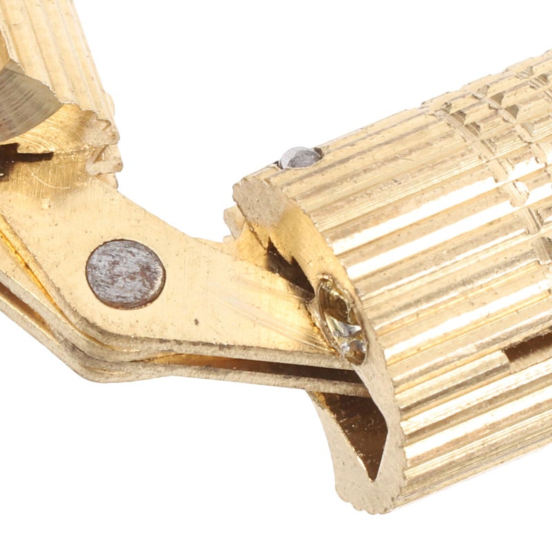 Brass Concealed Hinges 12mm Hidden Cabinet Hardware For Wooden Doors Jewelry Boxes - Image 4