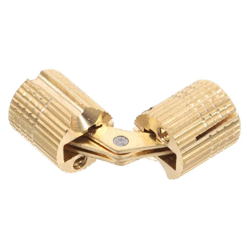 Brass Concealed Hinges 12mm Hidden Cabinet Hardware For Wooden Doors Jewelry Boxes - Image 2