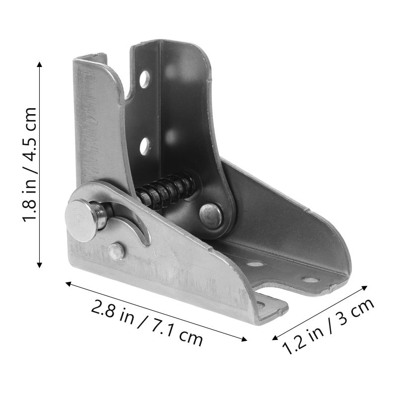 4Pcs Self Locking Folding Leg Hinges Spring Loaded Mechanism 90 Degree Foldable Cabinet Hardware - Image 3
