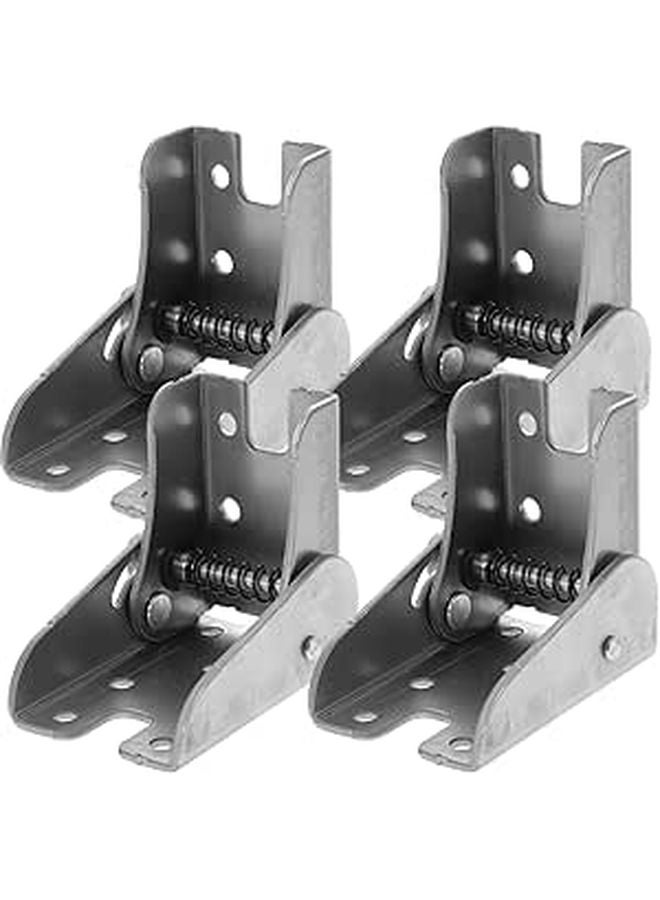 4Pcs Self Locking Folding Leg Hinges Spring Loaded Mechanism 90 Degree Foldable Cabinet Hardware - Image 1