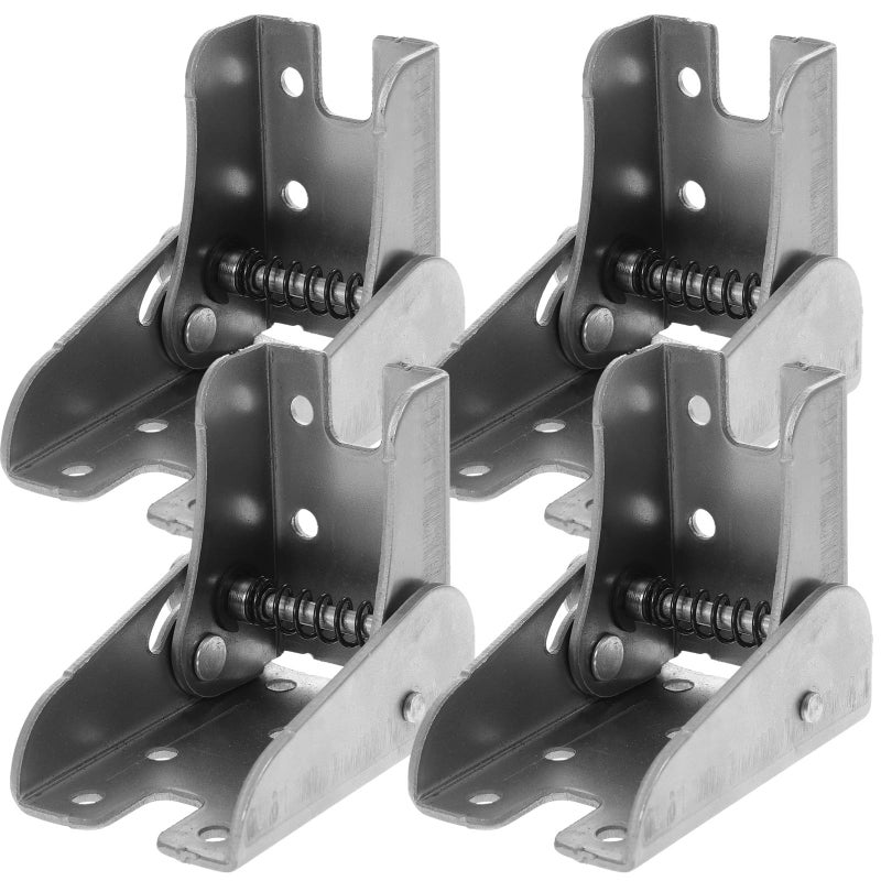 4Pcs Self Locking Folding Leg Hinges Spring Loaded Mechanism 90 Degree Foldable Cabinet Hardware - Image 2