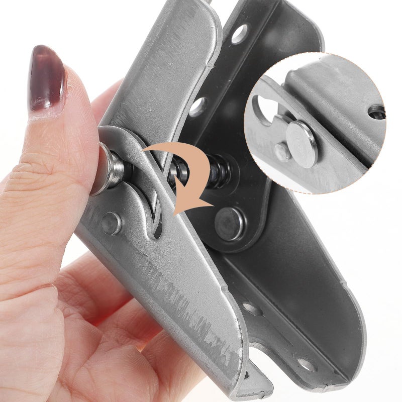 4Pcs Self Locking Folding Leg Hinges Spring Loaded Mechanism 90 Degree Foldable Cabinet Hardware - Image 5