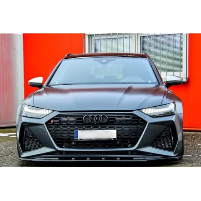 ProTuning Black Gloss Front Bumper spoiler/skirt/valance For RS6 8C 5G 2019-2023 - Image 3