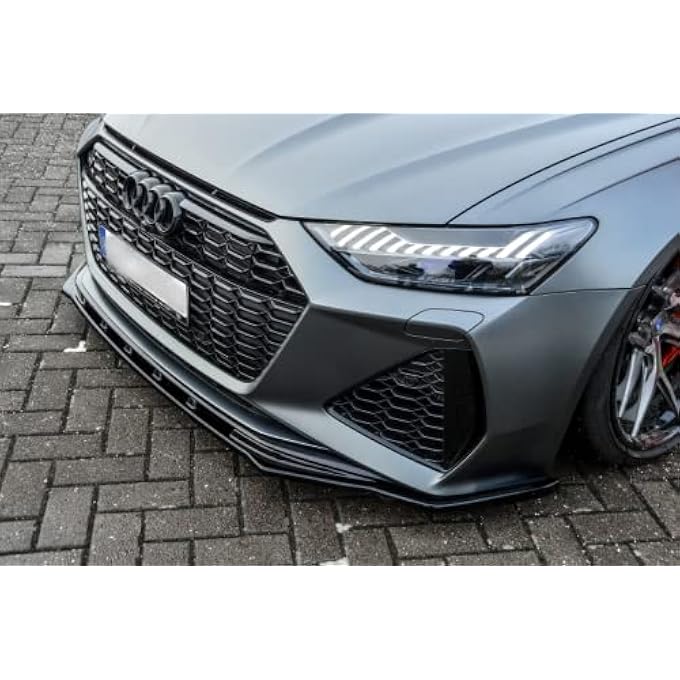 ProTuning Black Gloss Front Bumper spoiler/skirt/valance For RS6 8C 5G 2019-2023 - Image 2