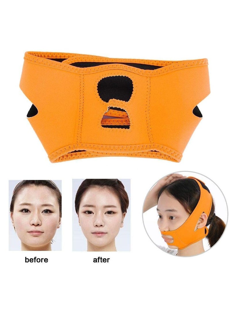 KASTWAVE Double Chin Reducer, Face Slimming Strap, Reusable v line lifting mask Facial Slimming Strap, Face Lifting Belt, Anti- Wrinkle Face Mask, Chin Strap for Double Chin for Women - Image 5