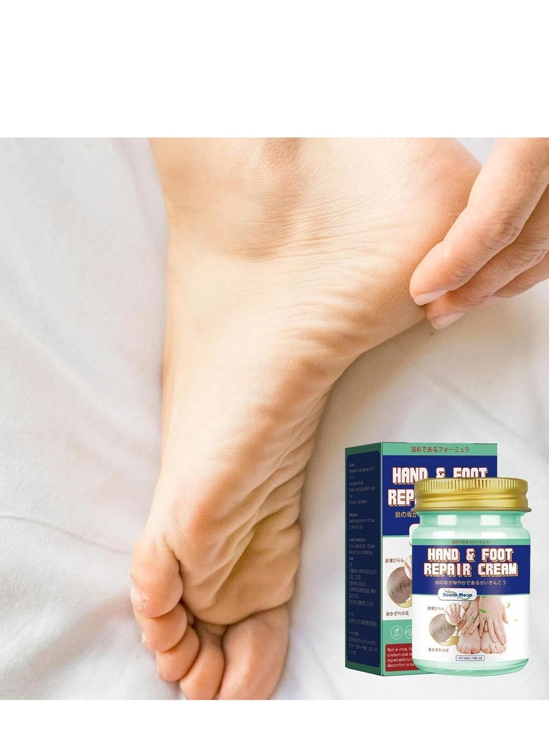 SOUTH MOON - Hand Cream for Women, Hand and Foot Peeling Cream, Foot Care for Cracked Heels, Heals and Moisturizes, Moisturizing Foot Peeling Cream and Lotion for Dry Feet 50g - Image 1