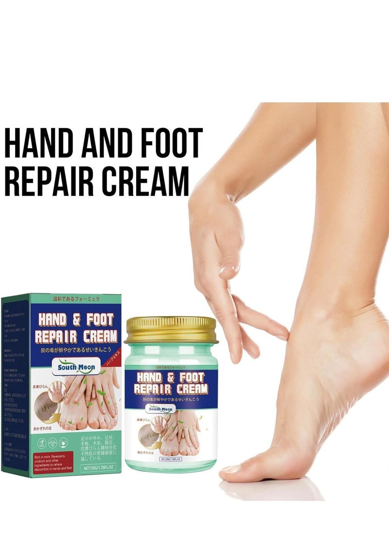 SOUTH MOON - Hand Cream for Women, Hand and Foot Peeling Cream, Foot Care for Cracked Heels, Heals and Moisturizes, Moisturizing Foot Peeling Cream and Lotion for Dry Feet 50g - Image 1
