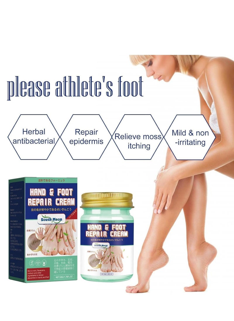 SOUTH MOON - Hand Cream for Women, Hand and Foot Peeling Cream, Foot Care for Cracked Heels, Heals and Moisturizes, Moisturizing Foot Peeling Cream and Lotion for Dry Feet 50g - Image 1
