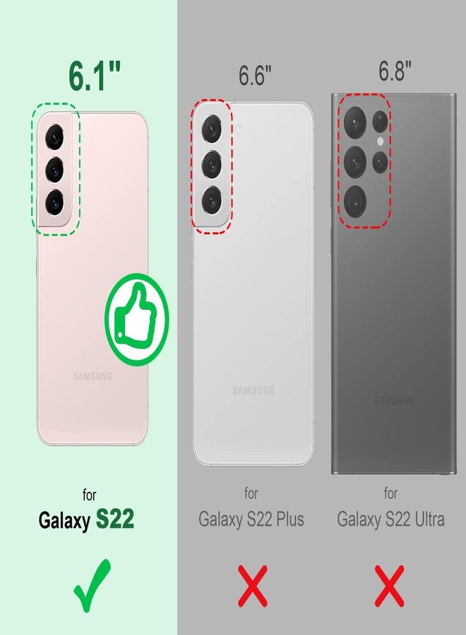 Silverback for Samsung Galaxy S22 Case, Moving Liquid Holographic Sparkle Glitter Case with Kickstand, Girls Women Bling Diamond Ring Slim Protective Case for Galaxy S22 5G - Purple - Image 2