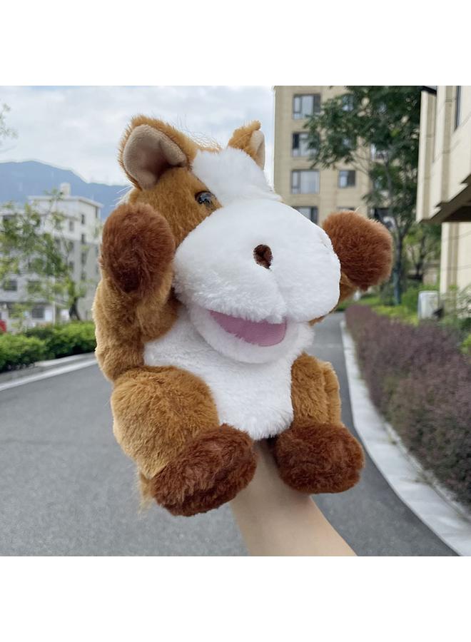 New Open Mouth Hand Puppet Yellow Duck Yiwu Plush Toy Puppy Animal Gloves  - Image 1