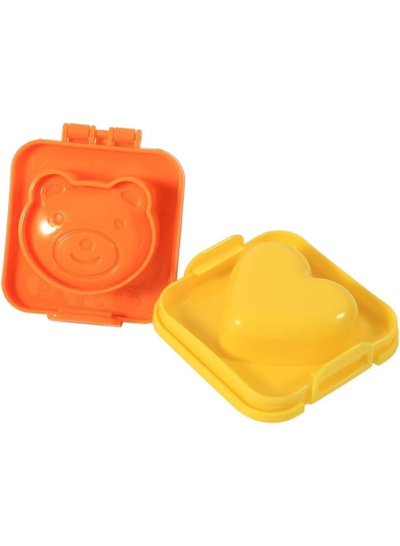 Boil Egg Mould Set, Fish Car Heart Shape Egg Sushi Rice Mold, Sushi Rice Making Moulder, Decorating Fondant Cake Tool, Easy to Use, for Children's Parties, Picnics, Birthdays, 6 Pack - Image 5