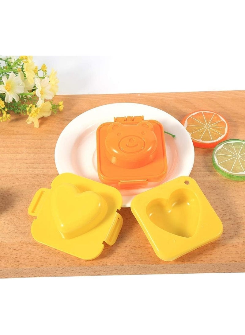 Boil Egg Mould Set, Fish Car Heart Shape Egg Sushi Rice Mold, Sushi Rice Making Moulder, Decorating Fondant Cake Tool, Easy to Use, for Children's Parties, Picnics, Birthdays, 6 Pack - Image 4