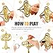 meekoo 2 Packs Gyroscope Toys Metal Anti Gravity Colorful Precision Top Gyroscope for Christmas Educational Birthday GiftsGold - Image 4