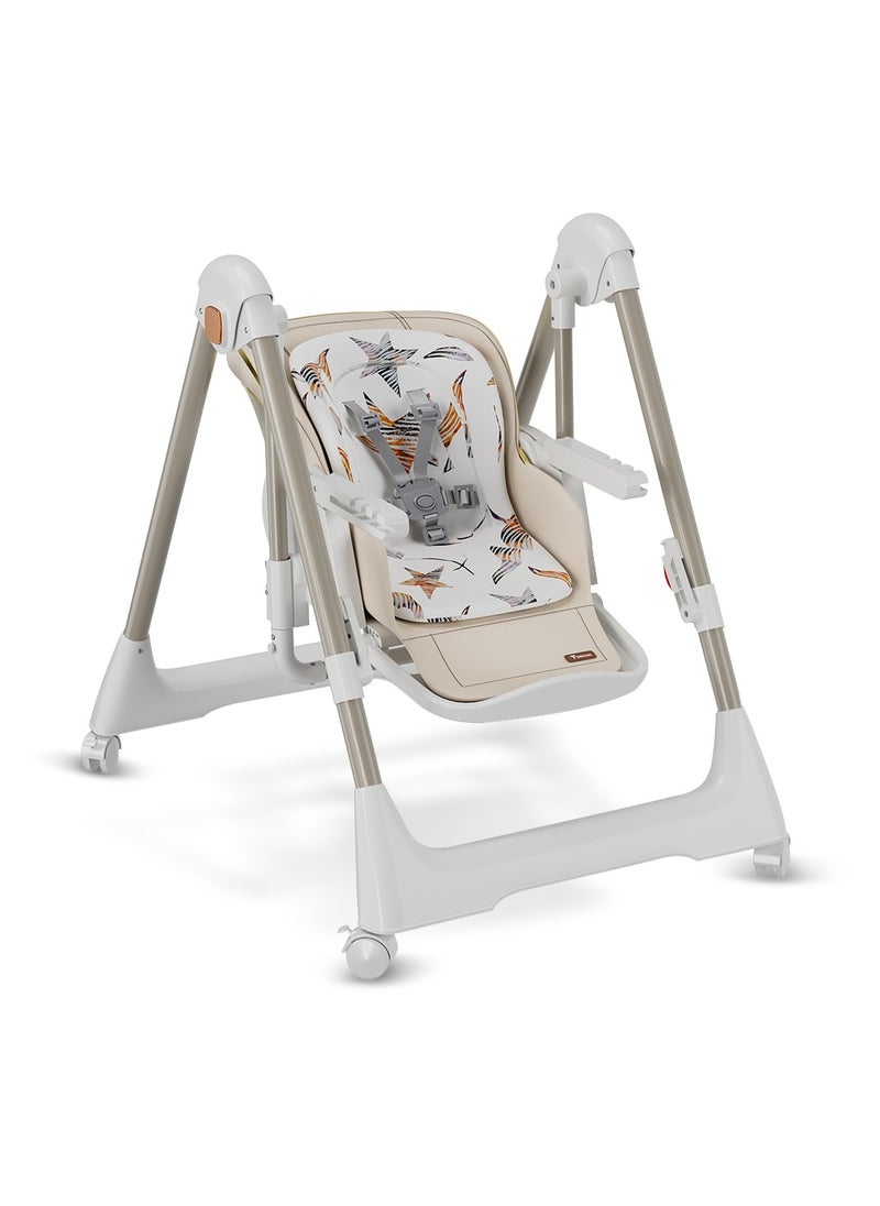 5-In-1 Swing With High Chair With Lockable Wheels - Ivory - pzsku/ZC2F7B64223928BC8D1BEZ/45/_/1723188673/9747a695-e3d1-4244-b3ba-552fdd8c0920