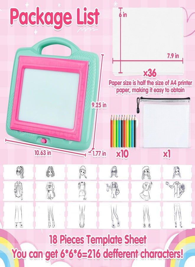 PLAY Light Up Tracing Pad for Kids, LED Tracing Pad Toys for Girls Ages 6-12, Arts & Crafts Writing Drawing Tracer Board, Birthday Toys Gifts Ideas for Girl or Boy 6+ Year Old - Image 4