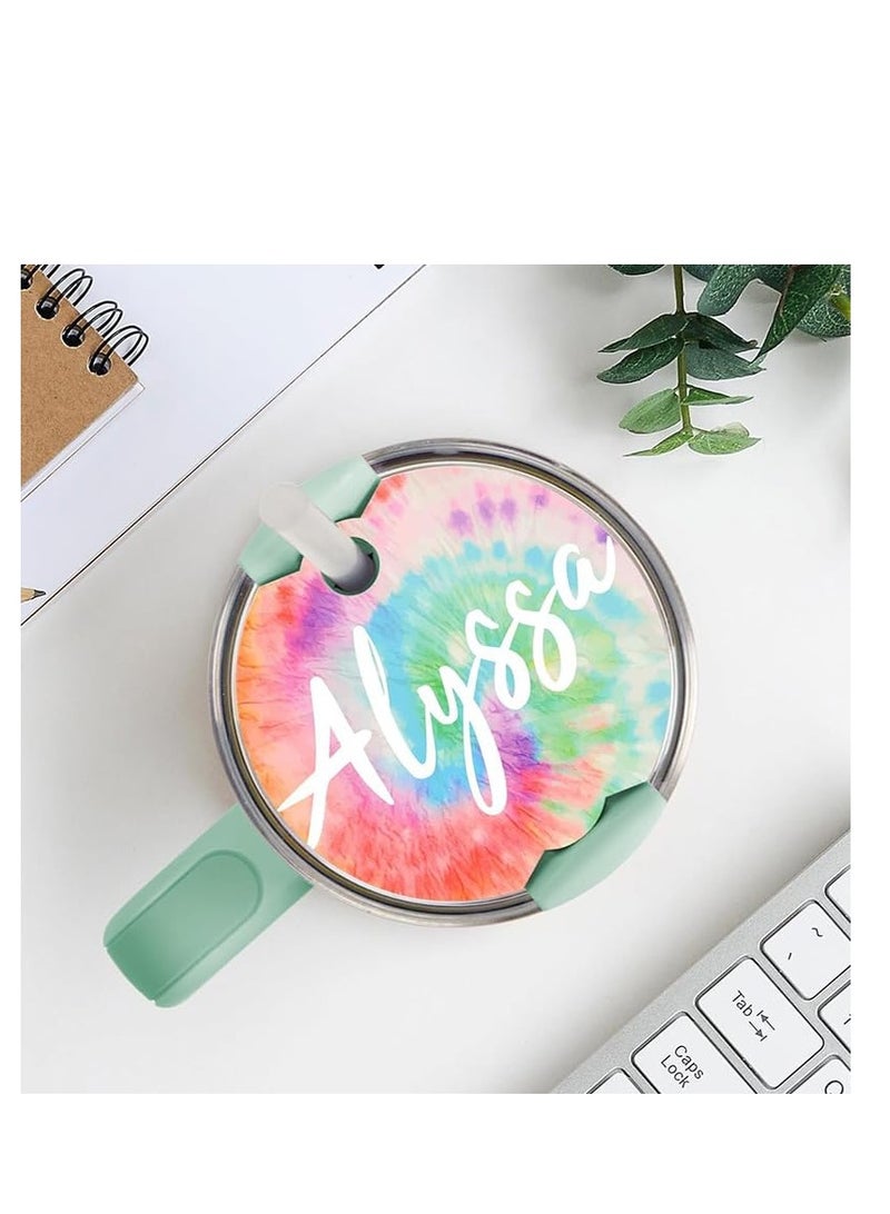 KASTWAVE Silicone Resin Molds, Used for Create Art, Epoxy Resin Molds for Cute Flower Bear Round Name Plate Lid Toppers for Pink Purple Tumbler Water Bottle Quencher Flask, DIY Art Craft Cup Mats - Image 4