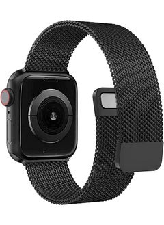 SHOPI Apple Watchband MAGMETIC  42mm / 44mm / 45mm Apple Watch Strap For Apple Watch Series 7 / 6 / SE / 5 / 4 / 3 / 2 / 1, 42mm / 44mm / 45mm Black  - Image 2