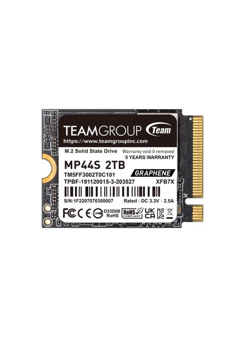 MP44S High Performance SSD 2TB SLC Cache Gen 4x4 M.2 2230 PCIe 4.0 NVMe, Compatible with Steam Deck, ASUS ROG Ally, Mini PCs (R/W Speed up to 5,000/3,500MB/s) TM5FF3002T0C101